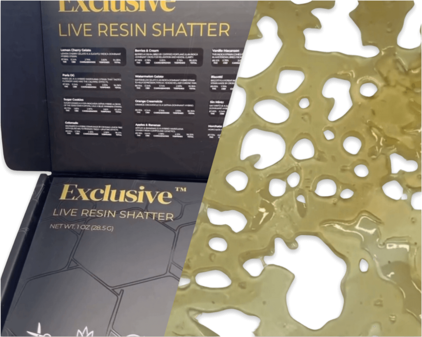 EXCLUSIVE: Live Resin Shatter Oz Slab
