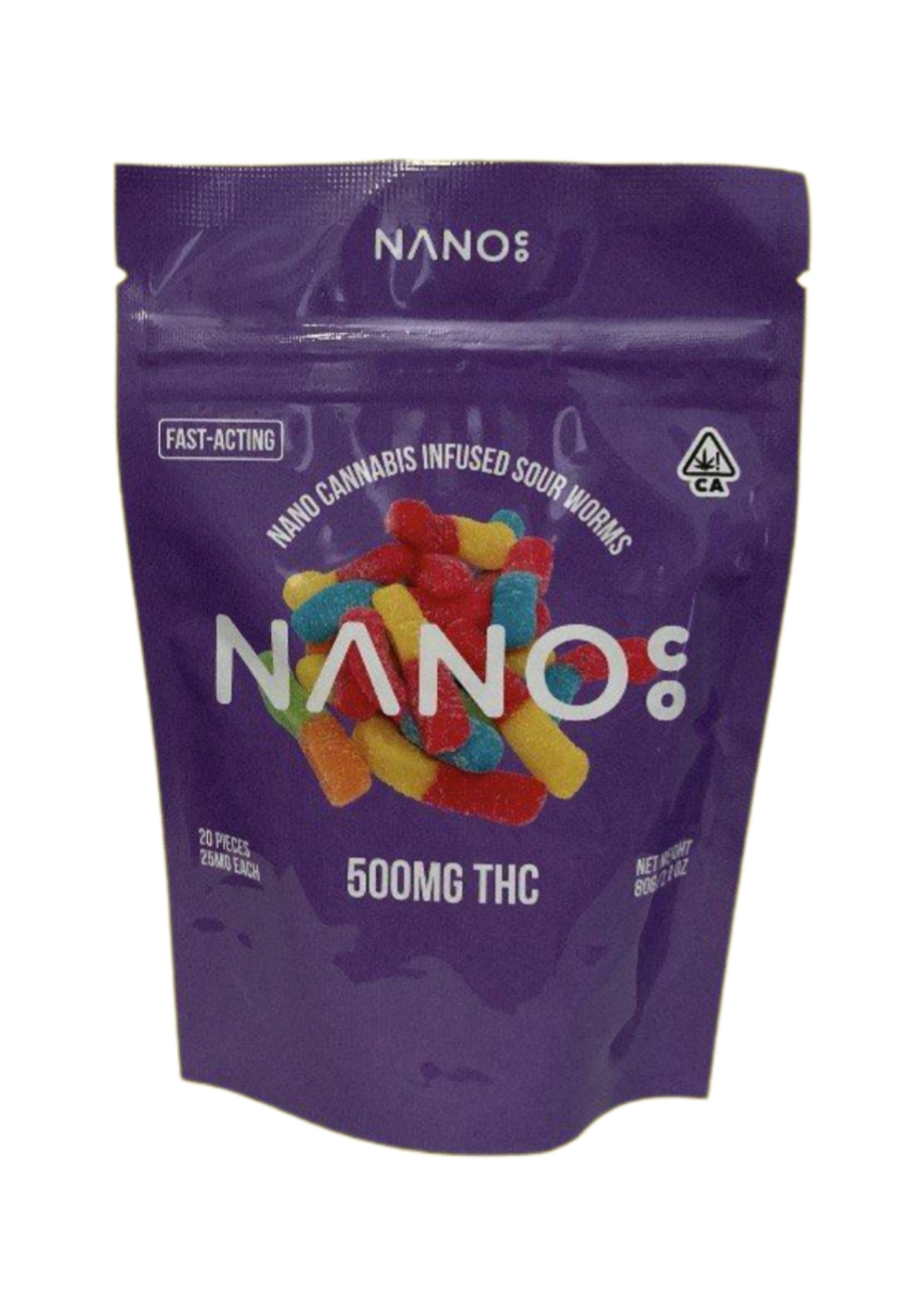 Nano: THC Infused Sour Worms 500MG