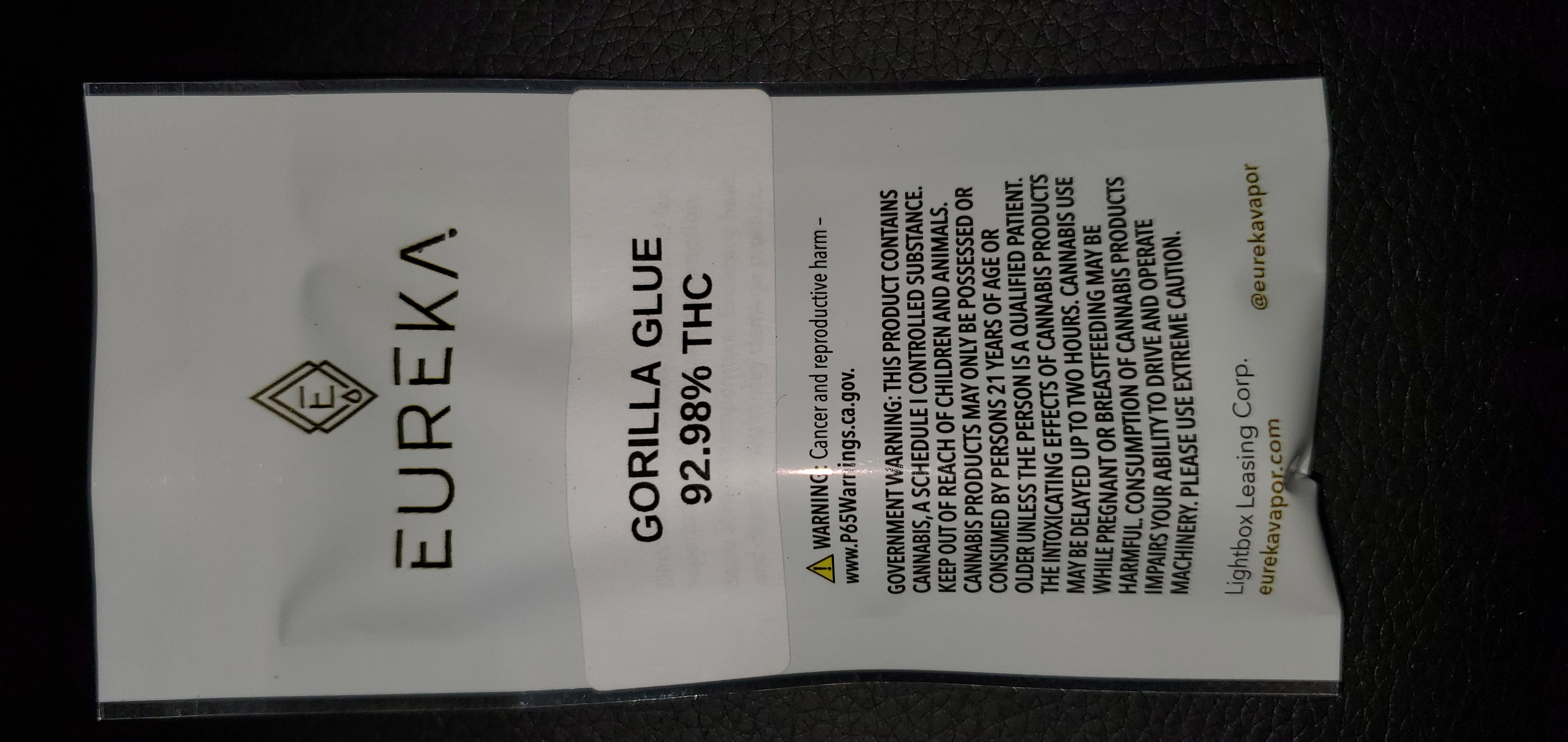 EUREKA Half Gram CO2 Extract Cartridges